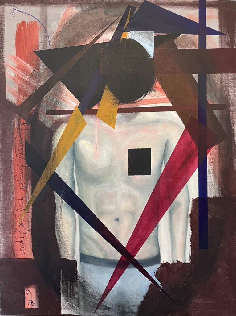 Sloth, by Charlie Feeney, 2022, oil and acrylic on canvas