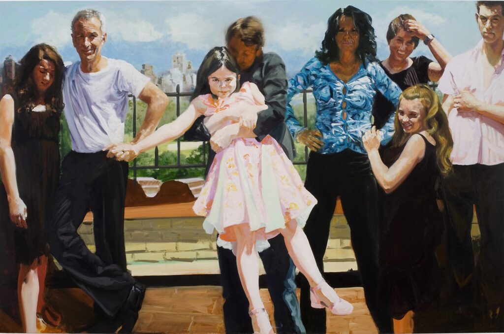 McEnroe Family, by Eric Fischl, 2006, oil on linen