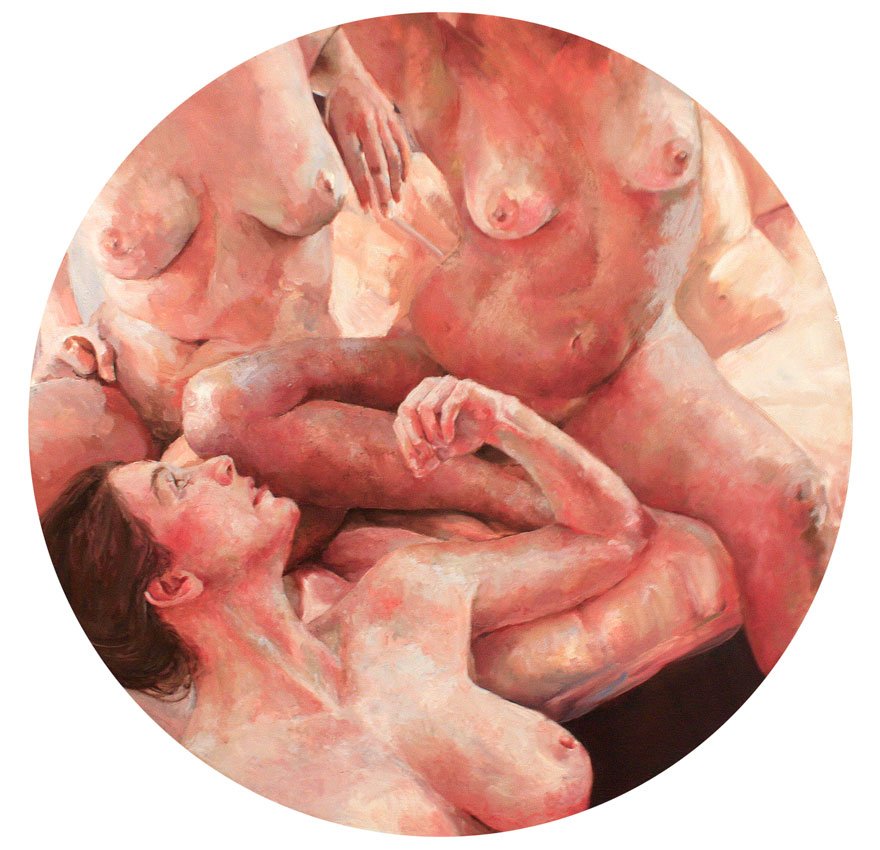 Girls, by Justine Fisher, 2013, Oil on canvas