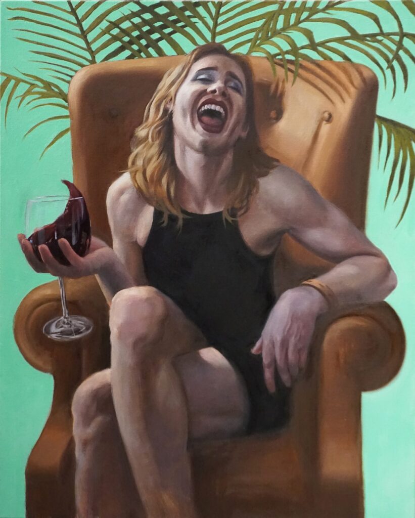 Loretta, by David Flick, 2019, oil on canvas