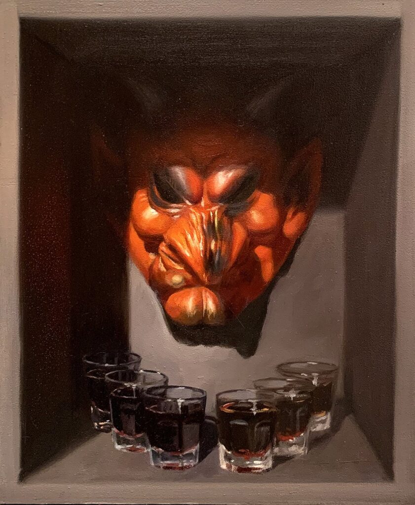 Shortcuts, by David Flick, 2019, oil on panel
