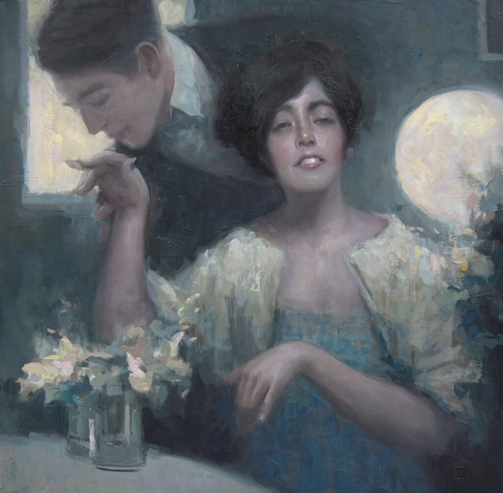 Expectations, by Steve Forster, 2017, Oil on panel