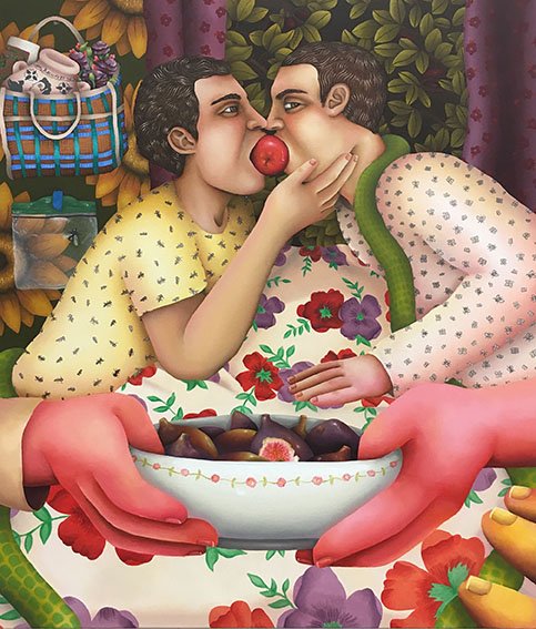El Paraíso Perdido Será Siempre El Paraíso, by María Fragoso, 2019, oil on canvas