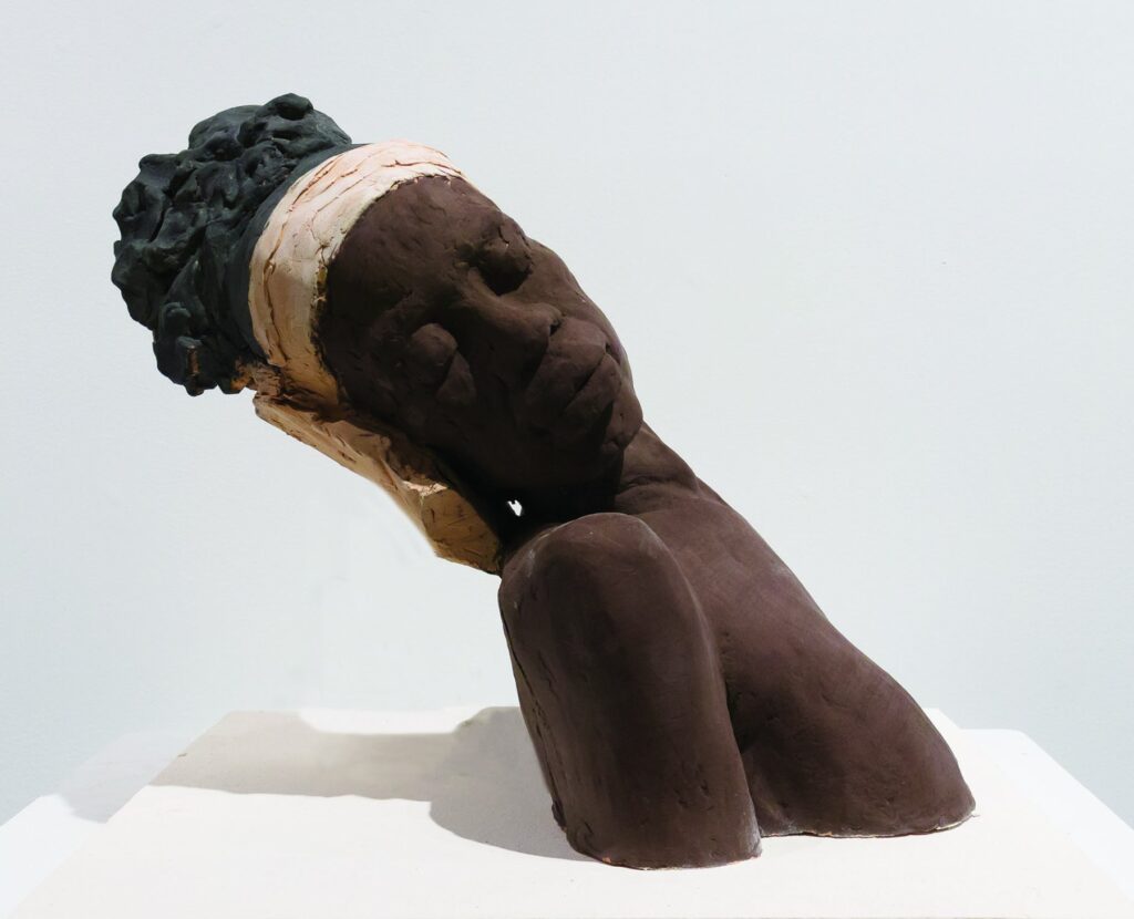 Dream, by Sonja Renee Fuenzalida, 2022, terracotta and glaze