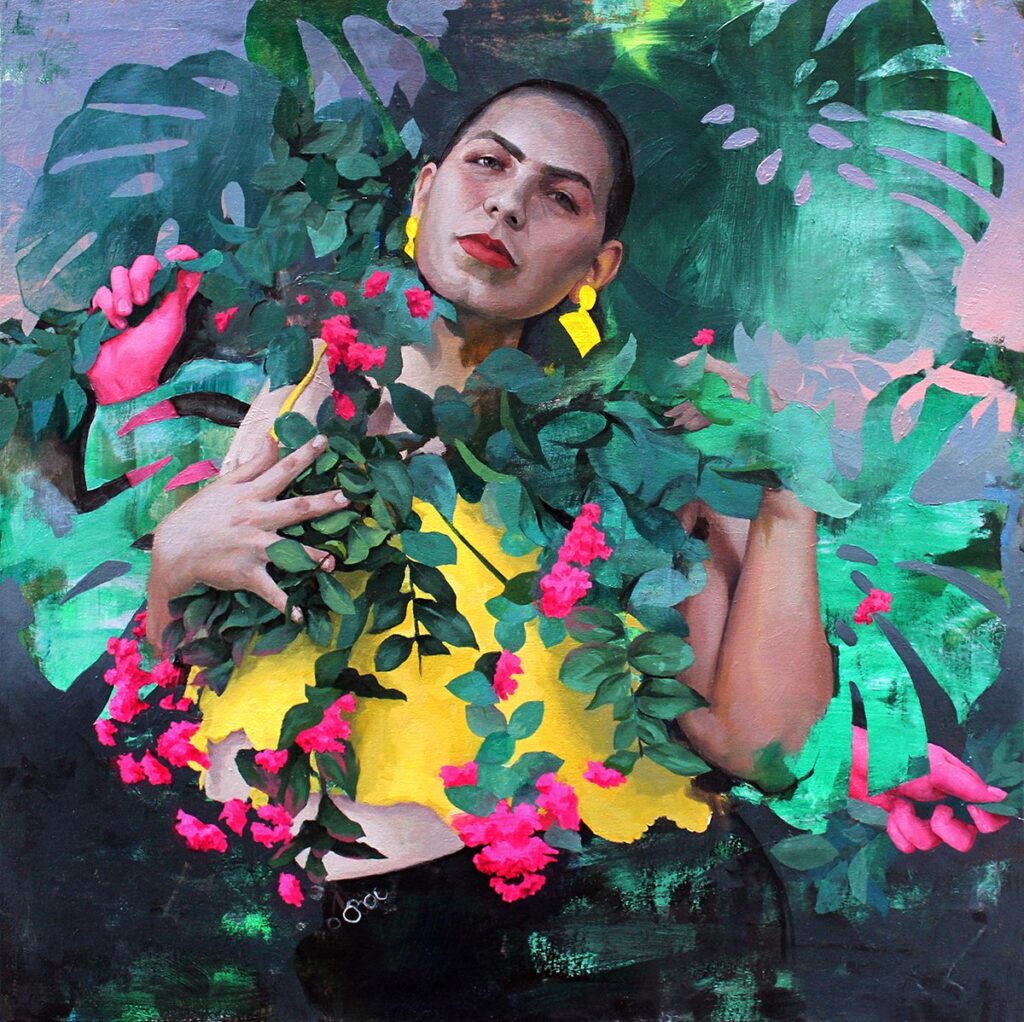 Alicia, by Santiago Galeas, 2019, oil on canvas