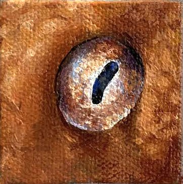 Octopus Eye, by Santiago Galeas, 2019, oil on canvas