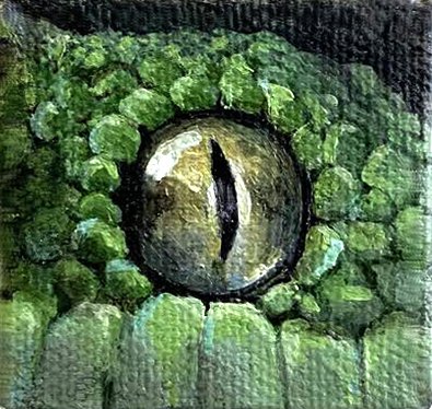 Snake Eye, by Santiago Galeas, 2019, oil on canvas