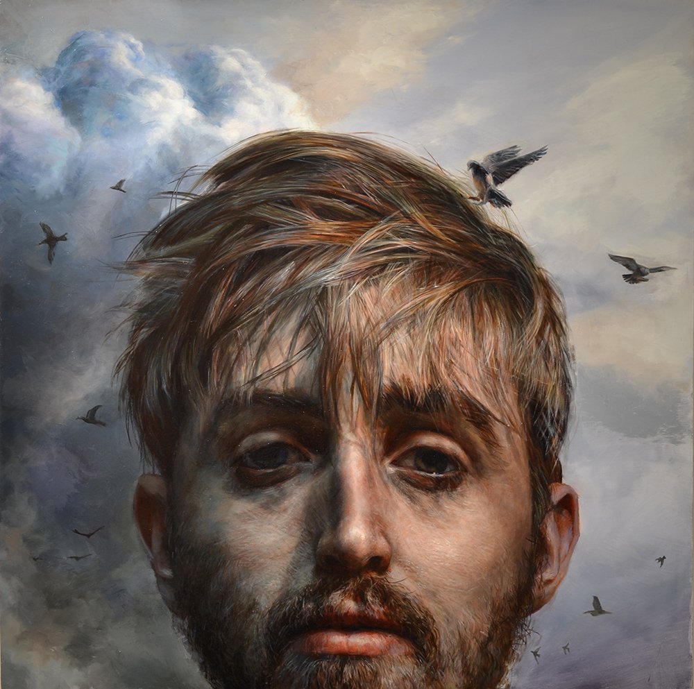 One Flew Over, by Nick Gebhart, 2015, Oil on panel