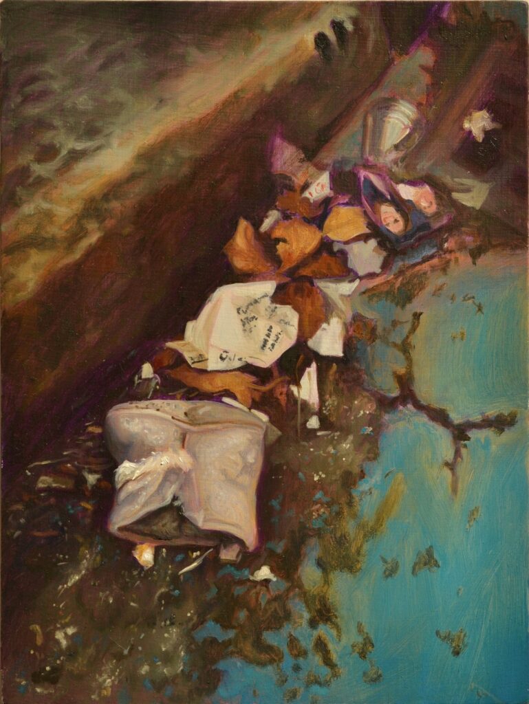 Baby Shoe, by Jodi Gerbi, 2016, Oil on panel