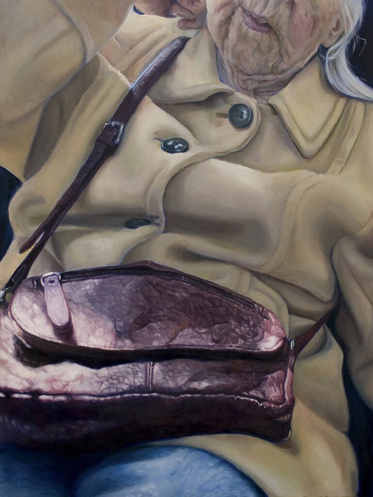Enveloped, by Jodi Gerbi, 2019, oil on panel