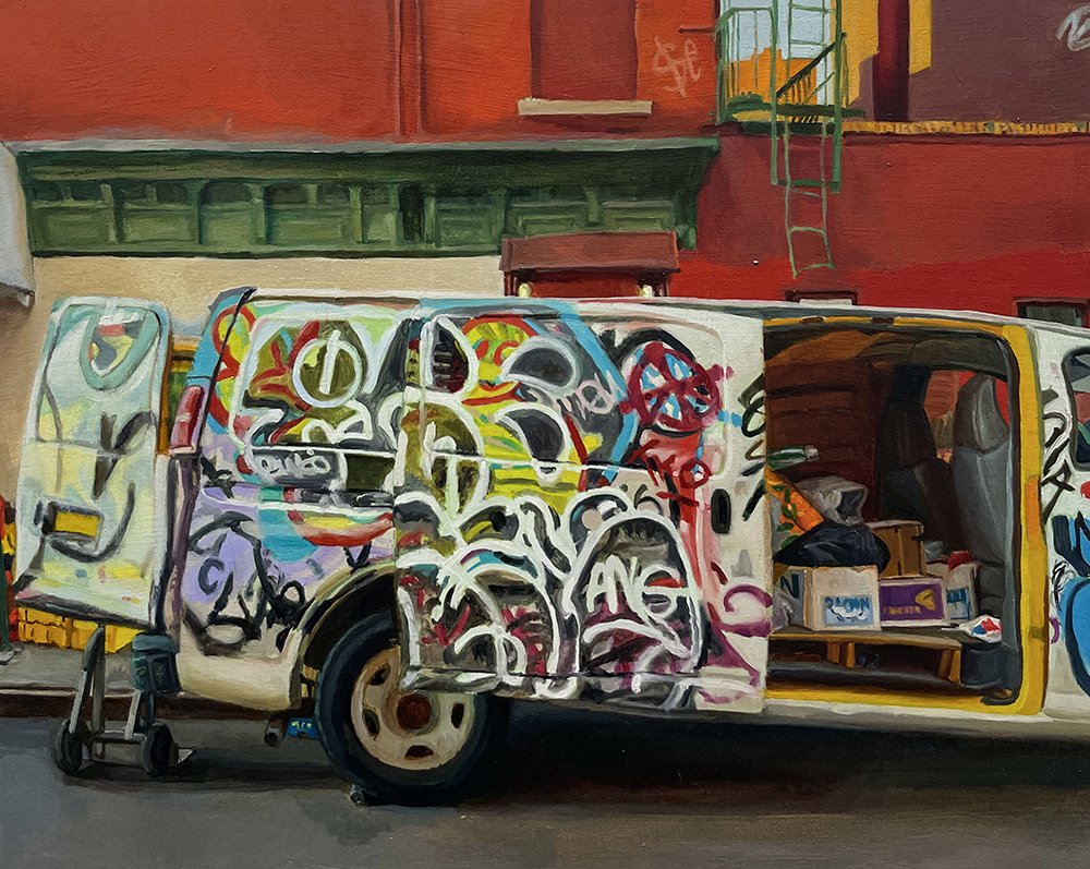 Redemption, by Jodi Gerbi, 2021, oil on panel
