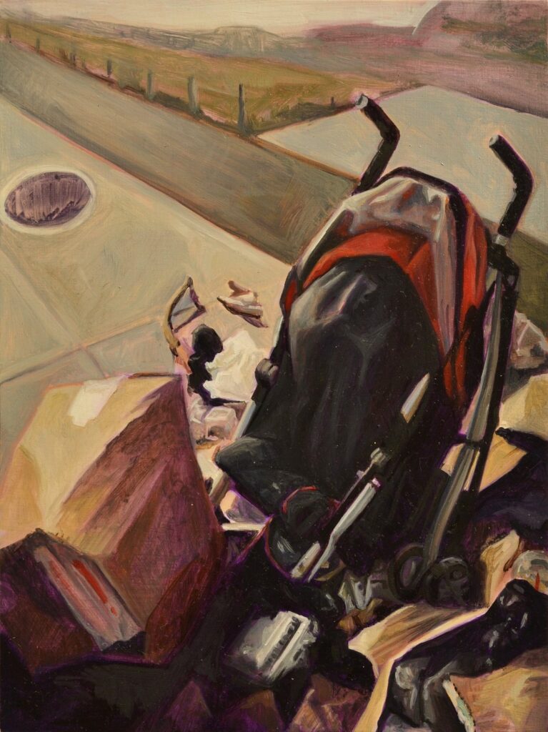 Stroller, by Jodi Gerbi, 2016, Oil on panel