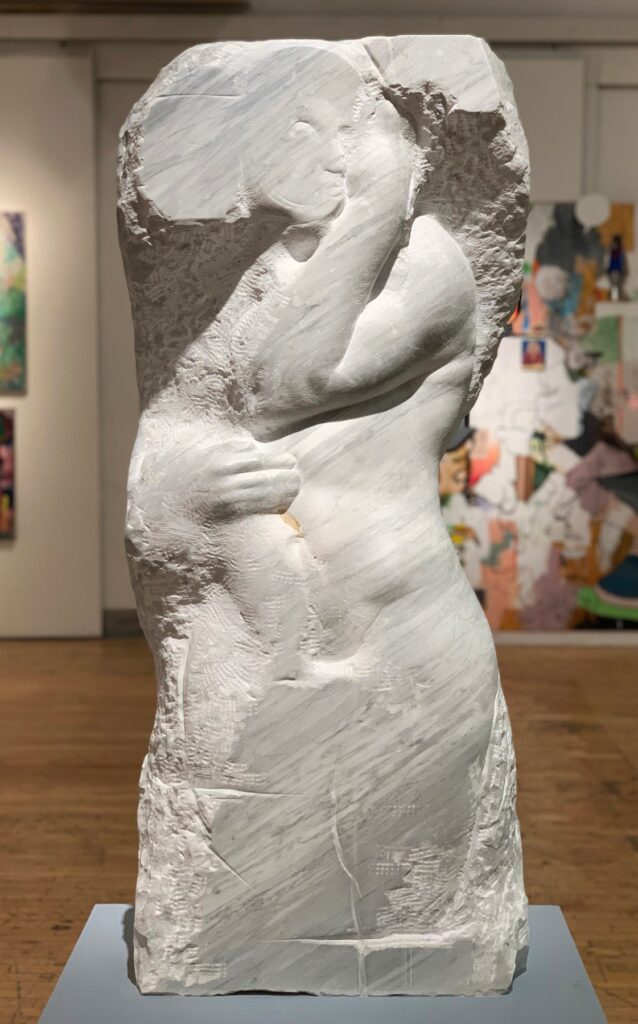 Stretto I, by Gianluca Giarrizzo, 2019, marble