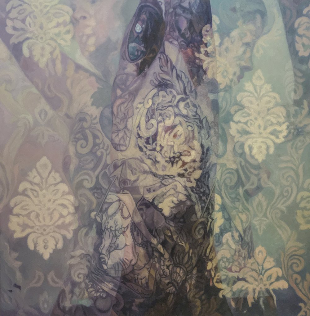 I Carry Your Heart / I Carry It in My Heart, by Sullivan Giles, 2019, oil on canvas