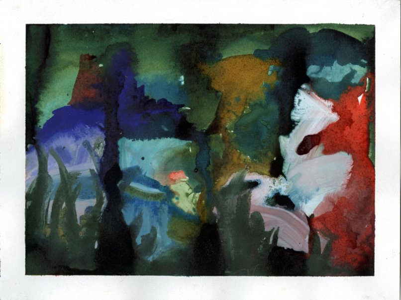 Canal in Leipzig, by Elizabeth Glaessner, 2012, Ink on paper