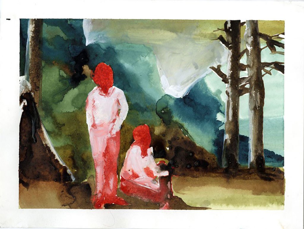 The Morning After, by Elizabeth Glaessner, 2012, ink on paper