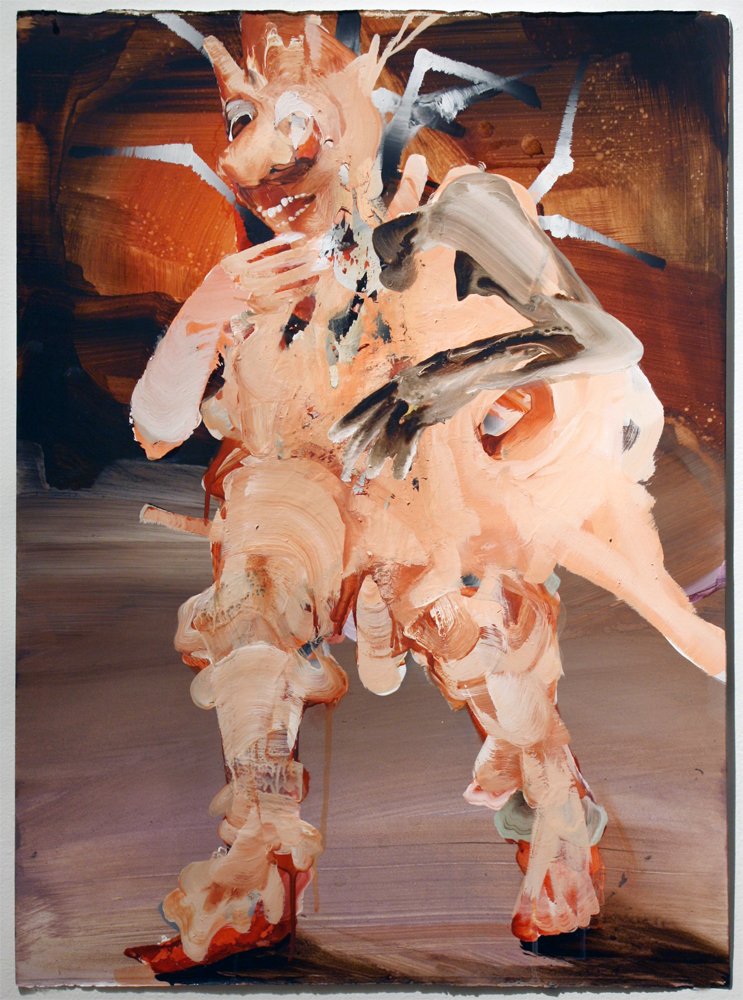 Branching Out, by Elizabeth Glaessner, 2014, acrylic, and urethane on paper