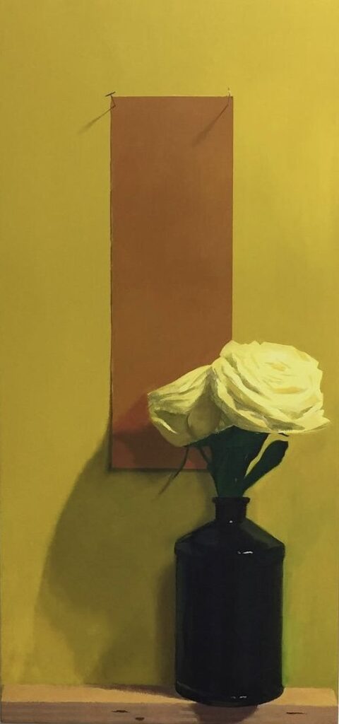 Yellow Roses, by Richard Gnann, 2020, oil on canvas