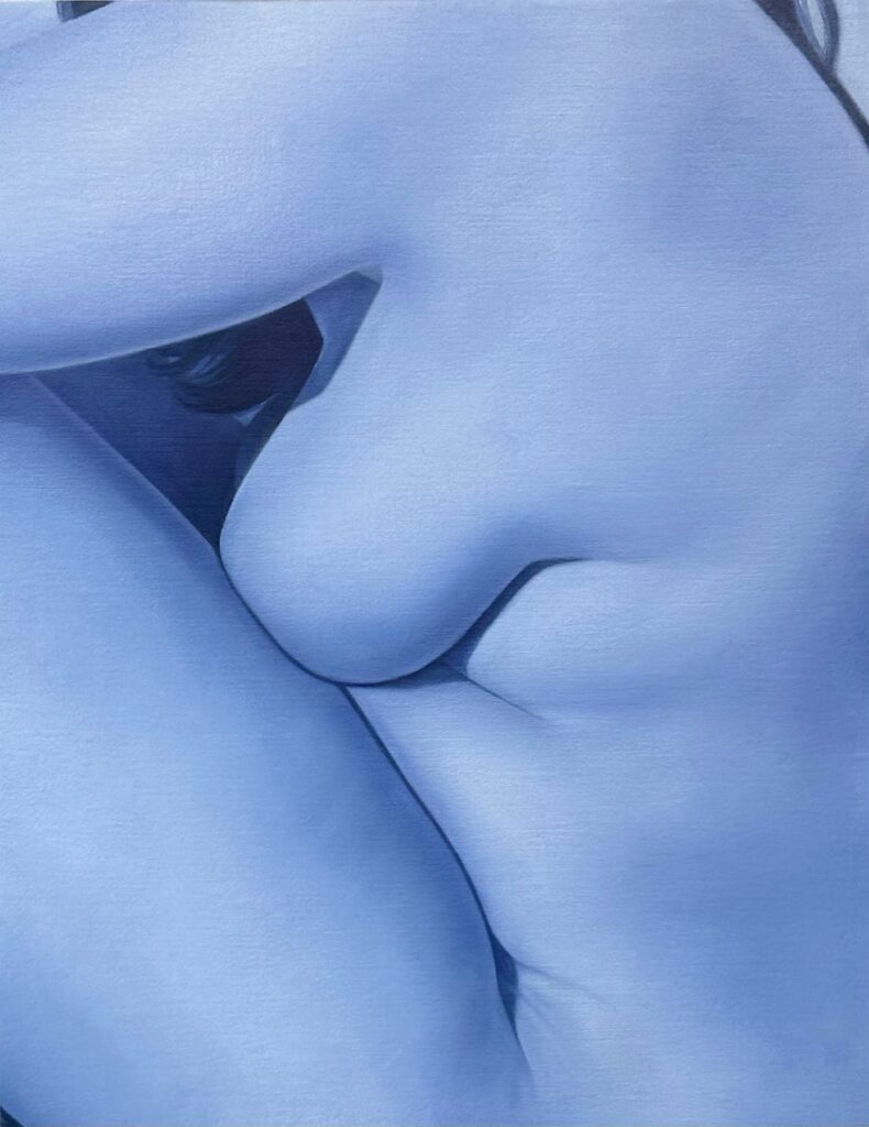 Close to Home, by Danielle Golden, 2024, oil on linen wrapped panel
