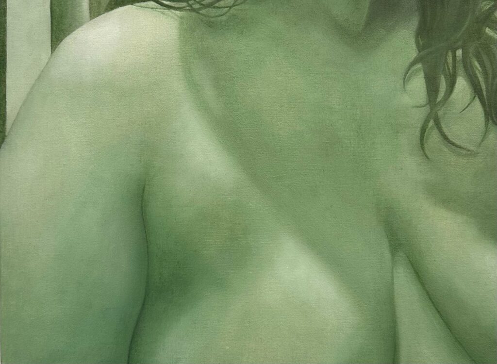 Reflections Within, by Danielle Golden, 2023, oil on linen wrapped panel
