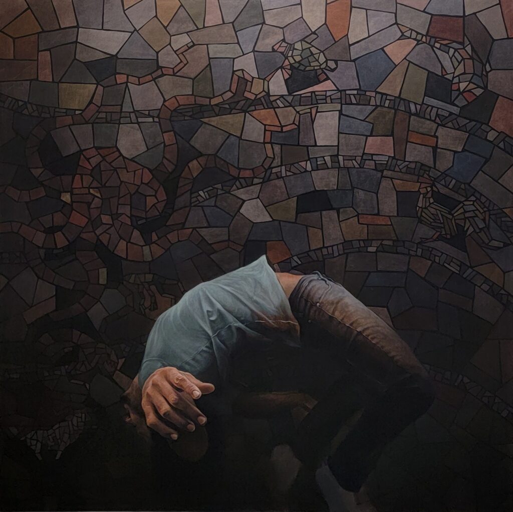 Limbo, by Djilas Gomez, 2021, oil on canvas