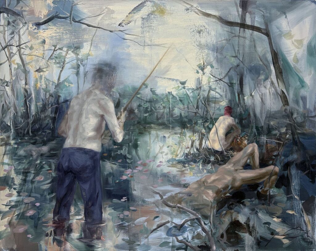 Untitled, by Ruoyu Gong, 2023, oil on canvas