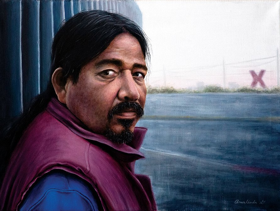 Separated, by Analinda González, 2020, acrylic on canvas
