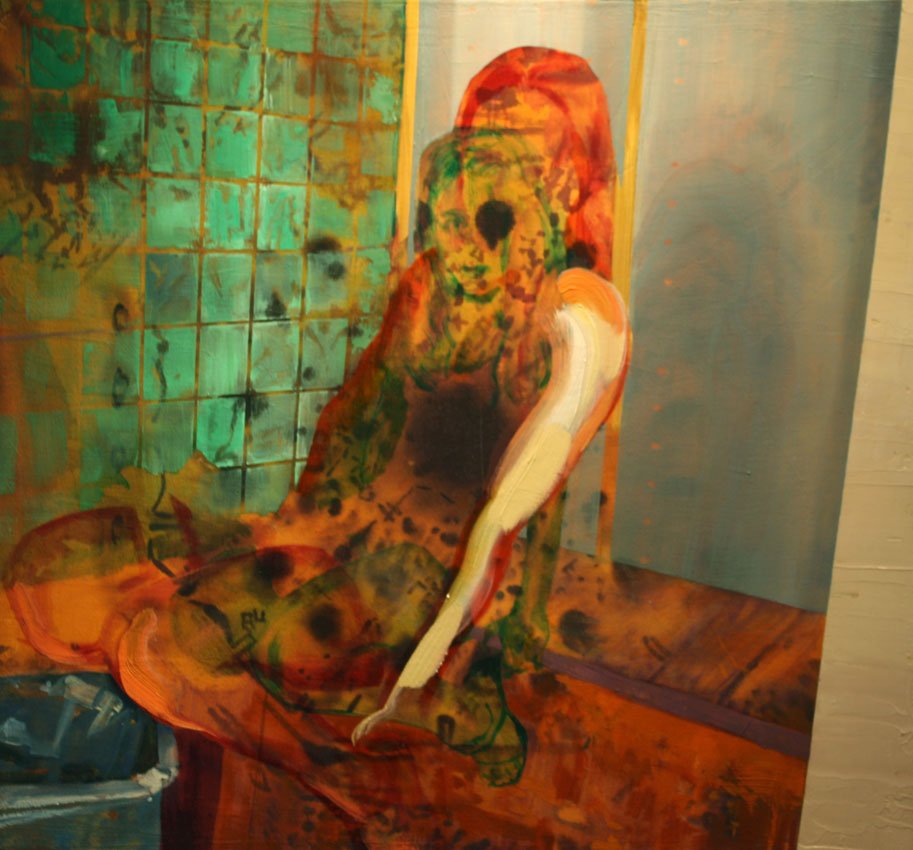 Bruised Knees, by Nadéne Grey, 2013, Oil on canvas