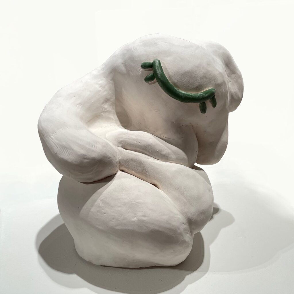 In Your Arms, by Ling Gui, 2021, clay