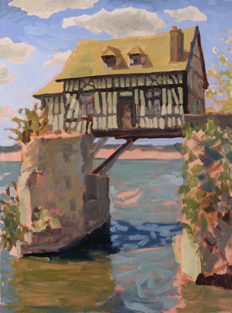 Vernon Bridge House, by Elody Gyekis, 2018, oil on canvas
