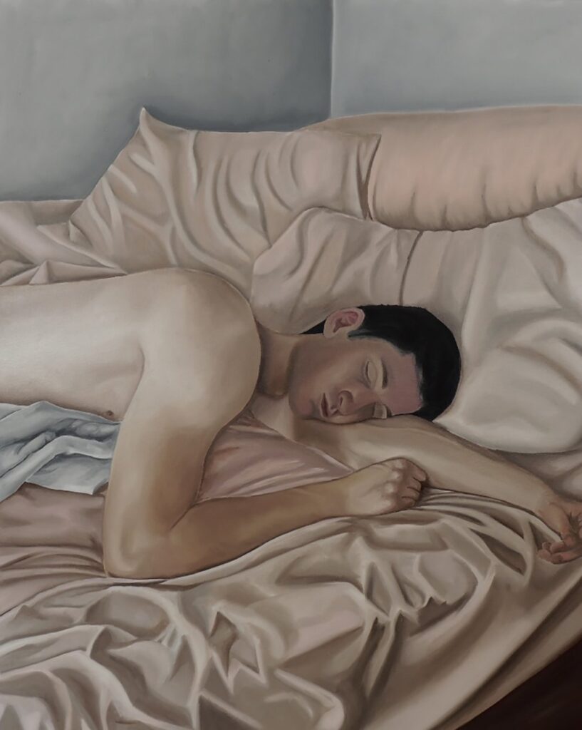 The Sleeper, by Lydia Ham, 2023, oil on canvas
