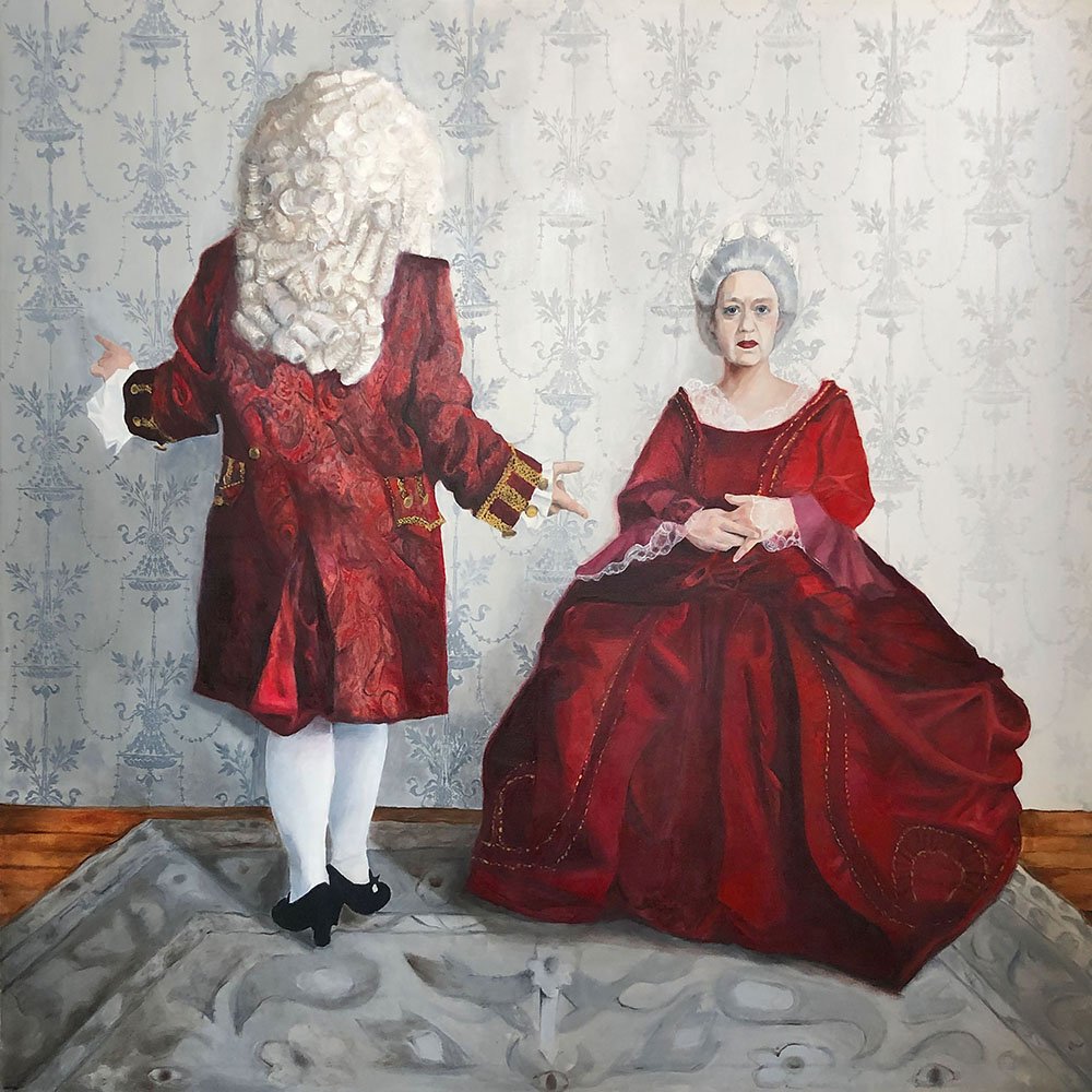 Matrimony Part One, by Lauren Hamilton, 2021, oil on canvas