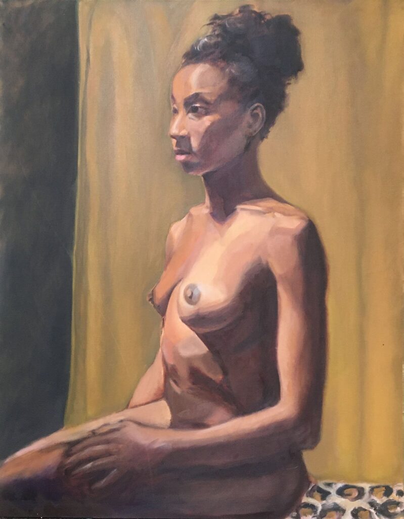 Pearl, by Lauren Hamilton, 2019, oil on canvas