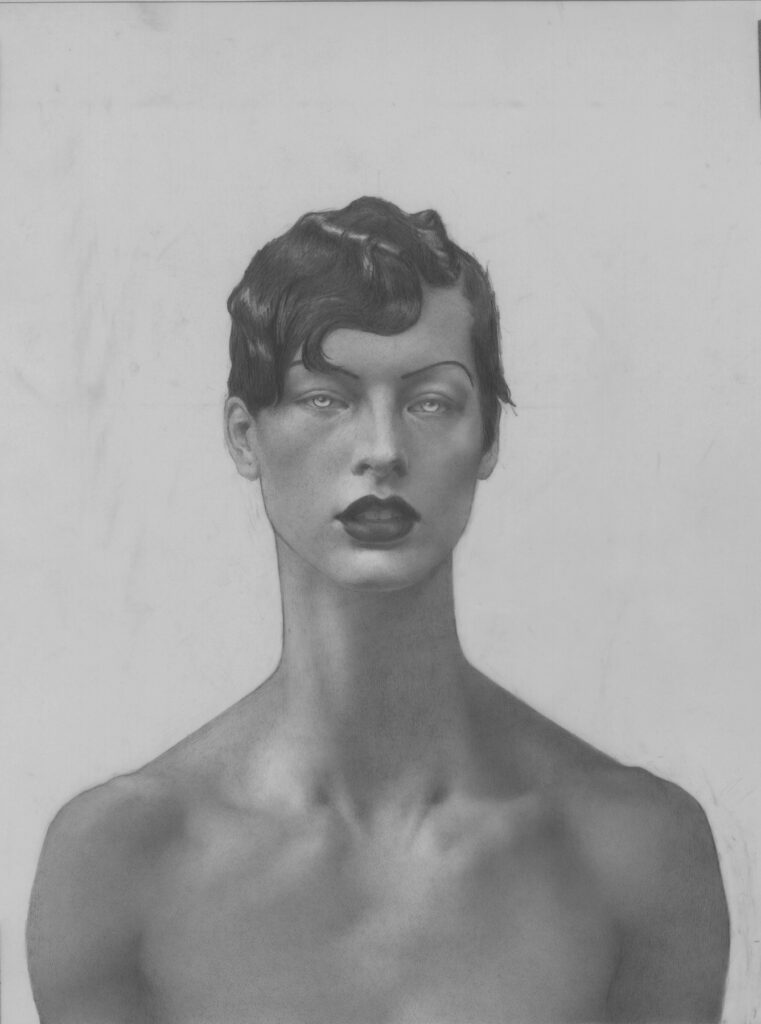 Mylar Drawing, by Gabriela Handal, 2019, graphite on mylar