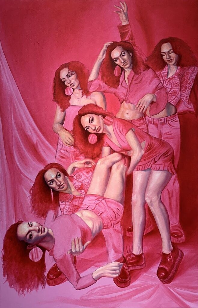 Annie's Deposition, by Emma Hapner, 2022, oil on canvas