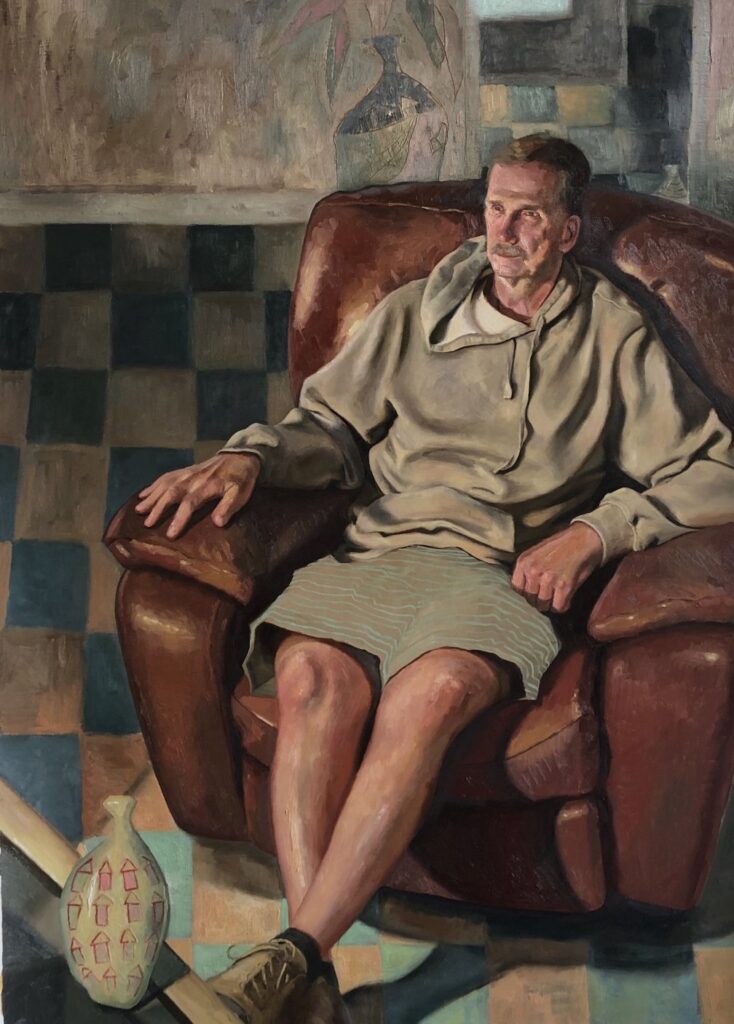 Handmade, by Austin Harris, 2019, oil on linen