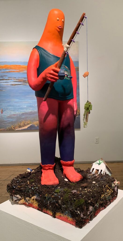 A Toad, Fish, and Other Things, by Madison Haws, 2019, mixed media