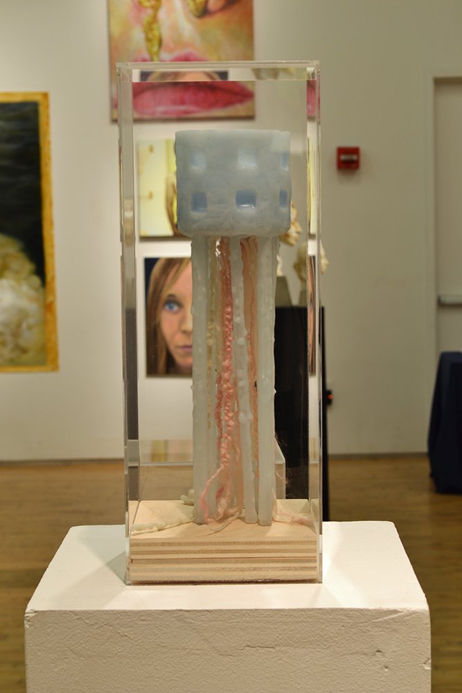 Tower: Ruin Series, by Erinn Heilman, 2014, wood