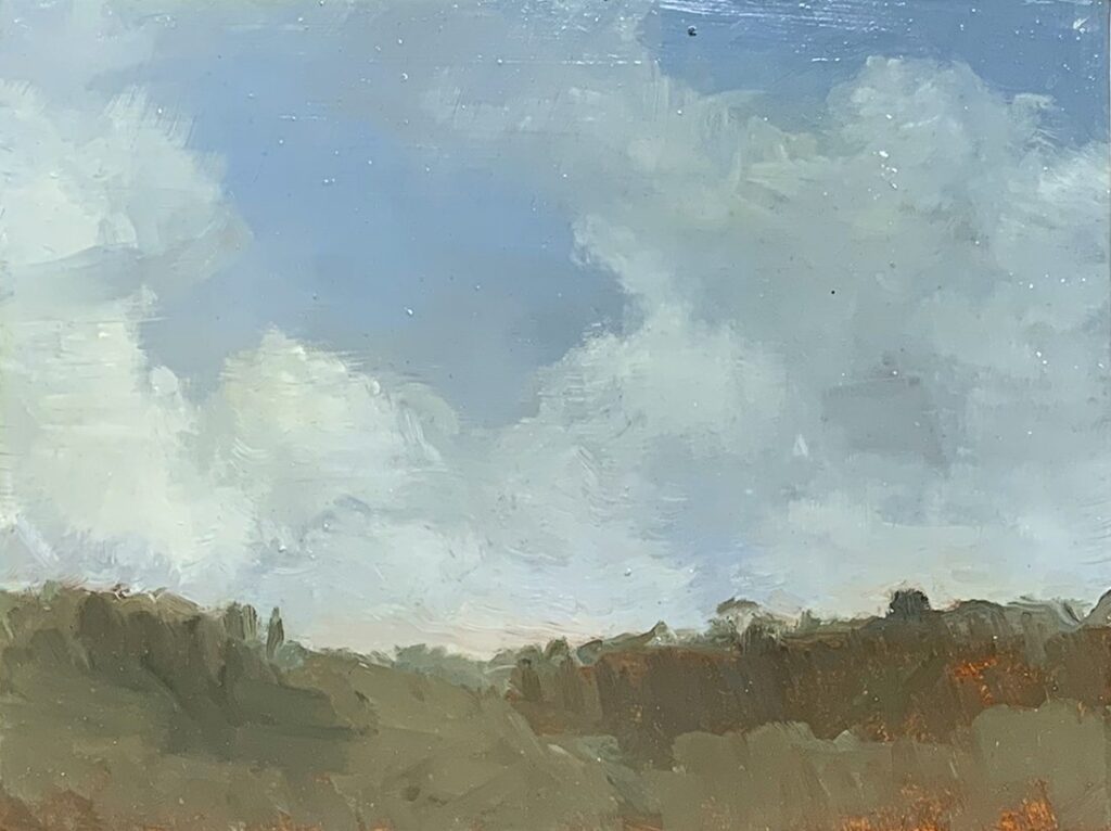 Untitled, by Katie Hemmer, 2019, oil on panel