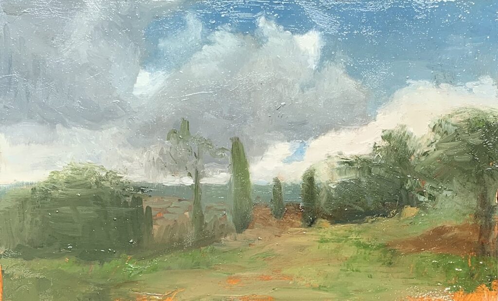 Untitled, by Katie Hemmer, 2019, oil on panel