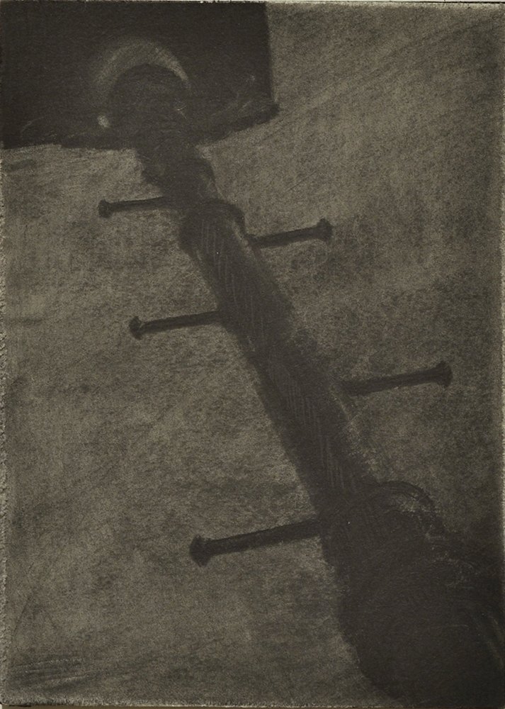 Street Light, by Joshua Henderson, 2015, Graphite on paper on panel