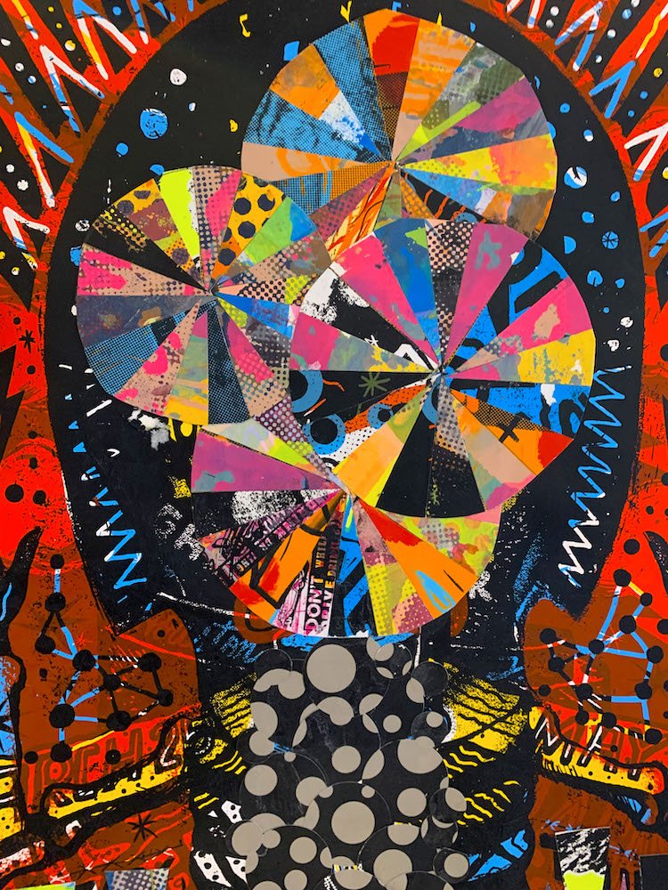 Pinwheel, by Carlos Hernandez, 2022, screenprint