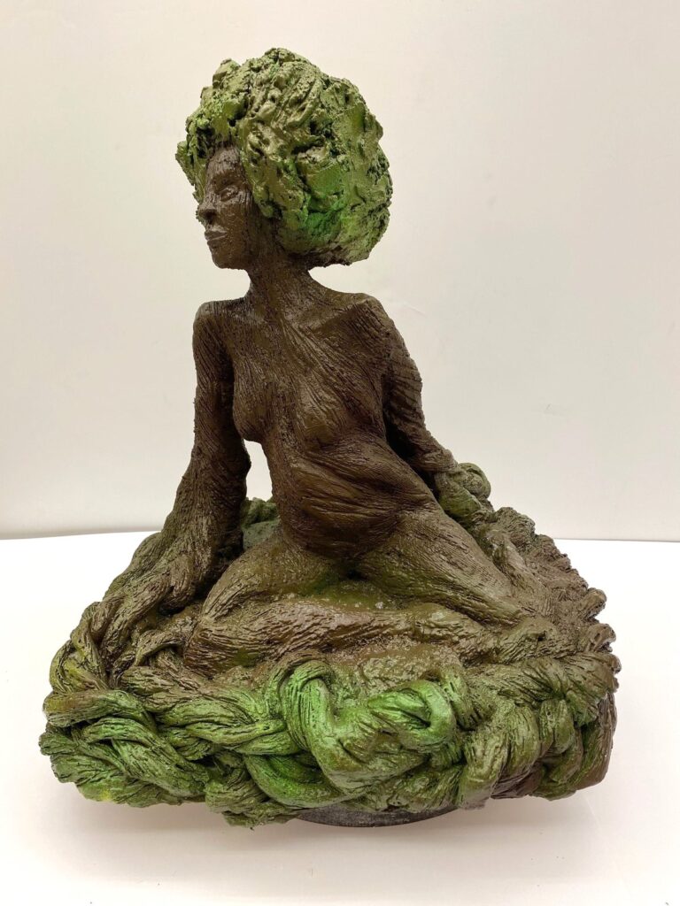 Summer's Rising, by Jessica Hernandez, 2020, plaster