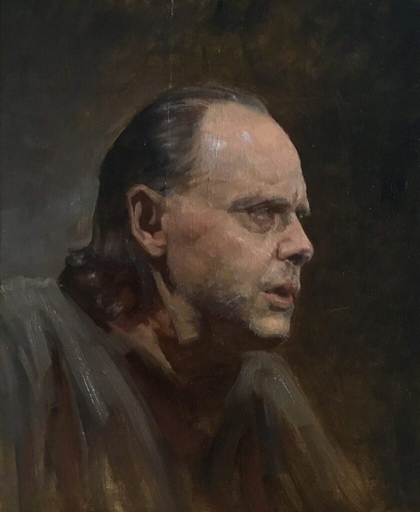 Lars, by Anne Herrero, 2020, oil on linen