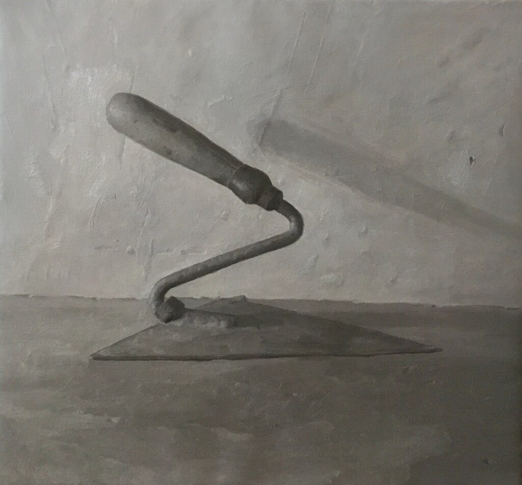 Tool, by Anne Herrero, 2019, oil on linen