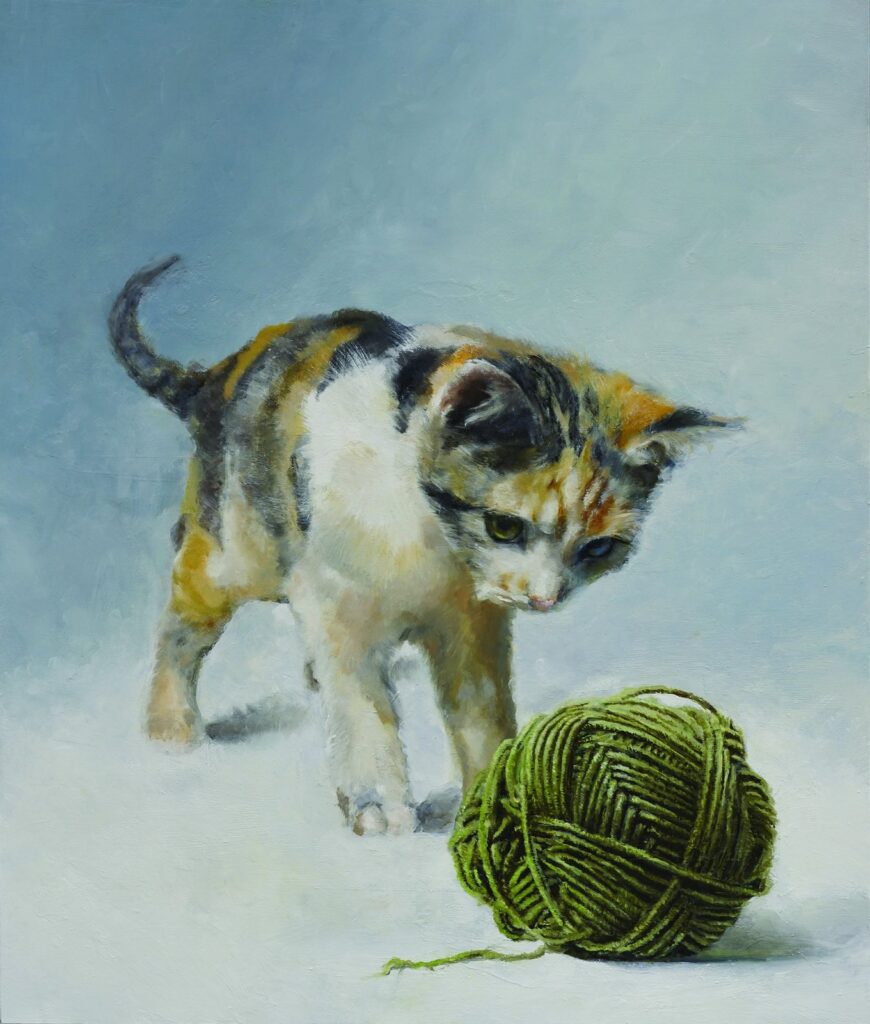 Mixy, by Aaron Hexom, 2013-2014, Oil on panel