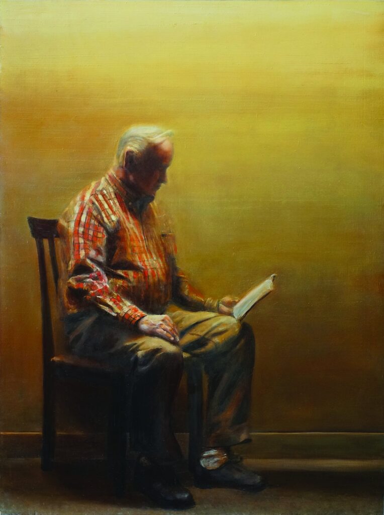 Steven Robert Hexom, by Aaron Hexom, 2014, Oil on panel