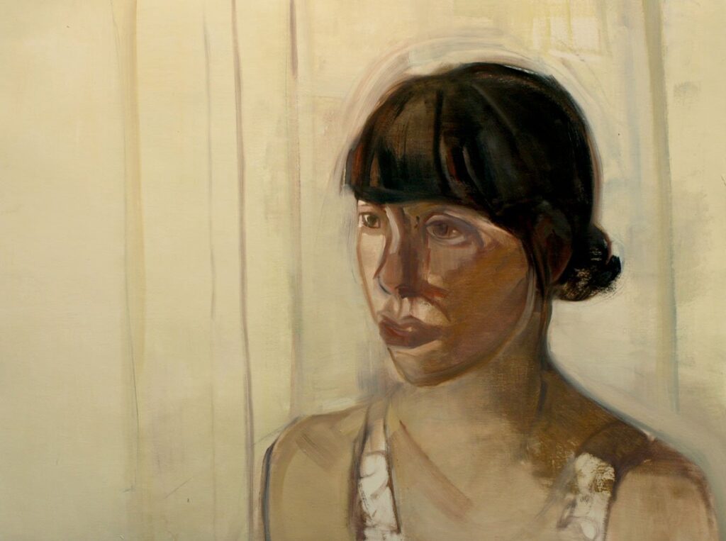 Amanda, by Ivy Hickam, 2012, Oil on paper