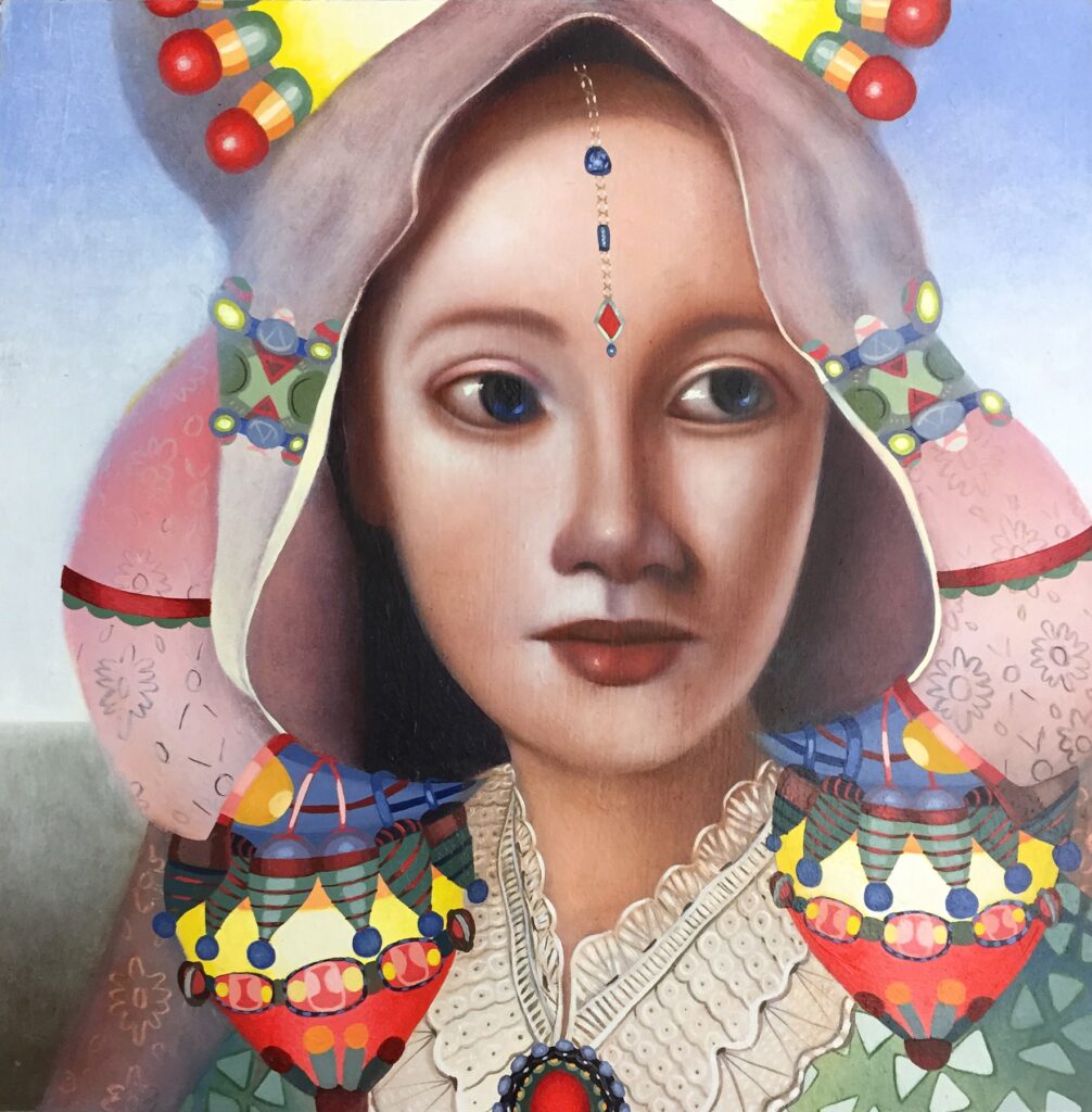 Woman 19, by Jacob Hicks, 2019, oil on panel