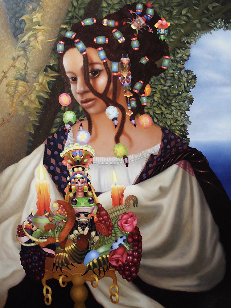 Woman 39, the Frog Prince, by Jacob Hicks, 2022, oil on panel